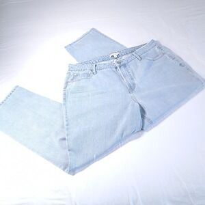And Now This Women Light Blue Denim Jeans High Rise 16W Casual Distressed Cotton